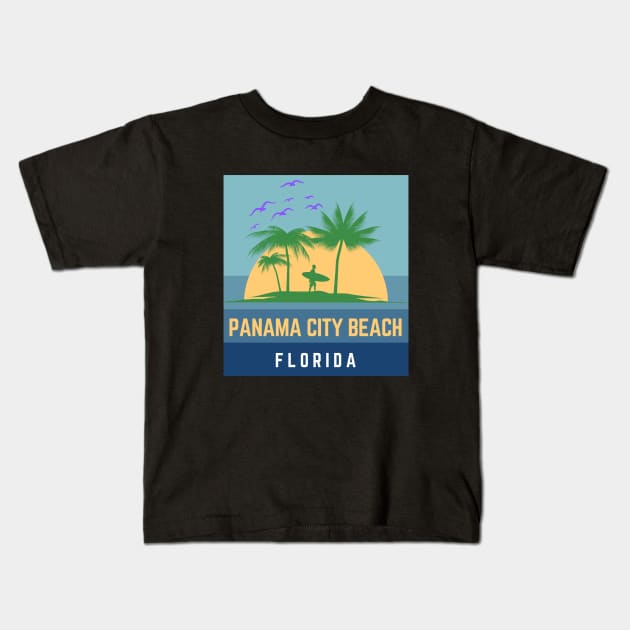 Panama City Beach Florida Kids T-Shirt by bougieFire